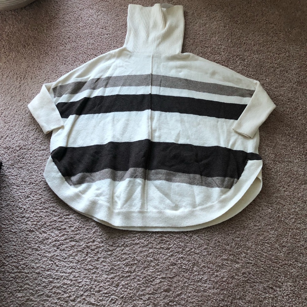 LOFT Striped Shirttail Sweater - Picture 5 of 6